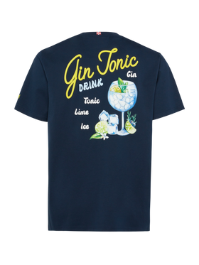 Cotton T-shirt with Gin Tonic small print