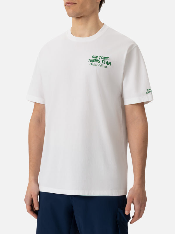 Cotton T-shirt with Gin Tonic small print