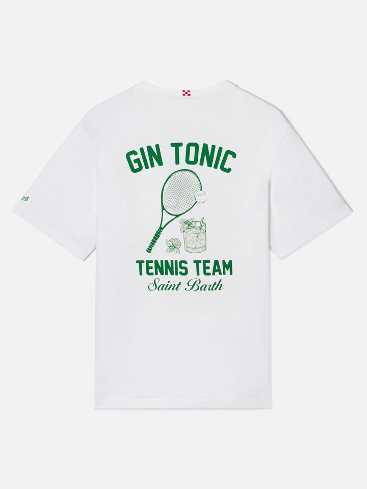 T-shirt Man stampa gin tonic e sport