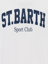 Organic cotton T-shirt with St. Barth sport club print