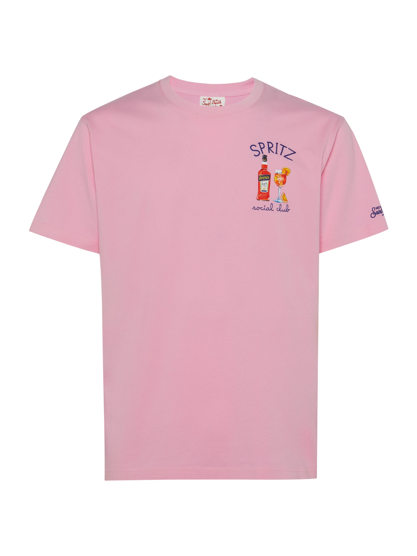 Organic cotton T-shirt with Spritz social club embroidery | APEROL SPECIAL EDITION