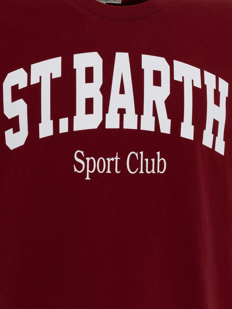 T-shirt Man in cotone con stampa St. Barth Sport Club