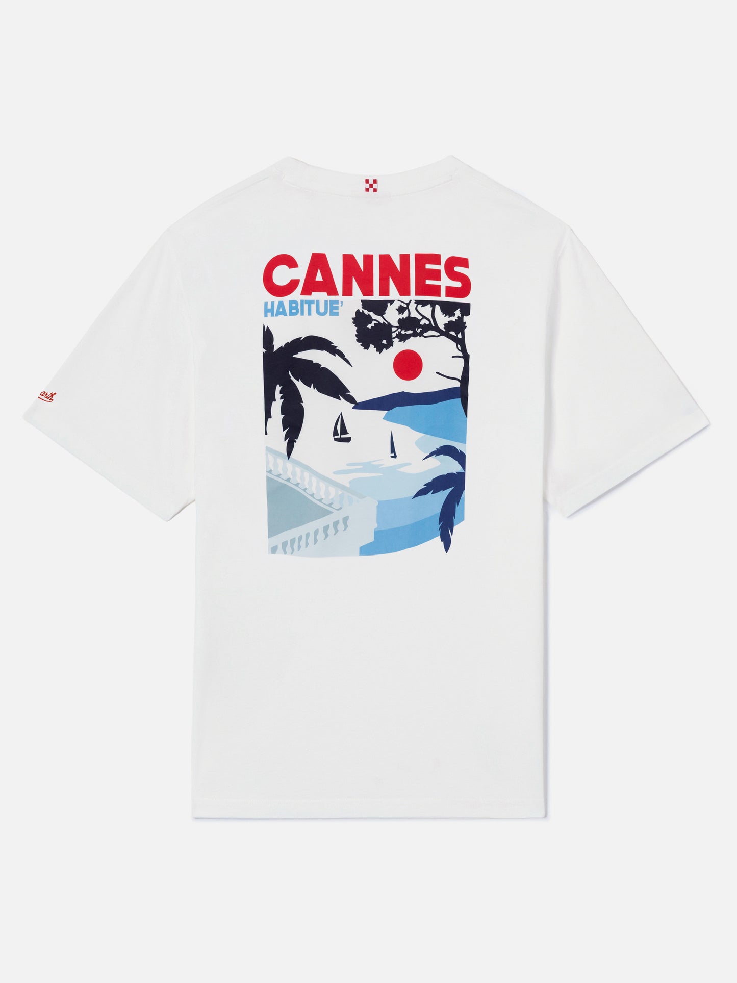T-shirt with Cannes postcard print