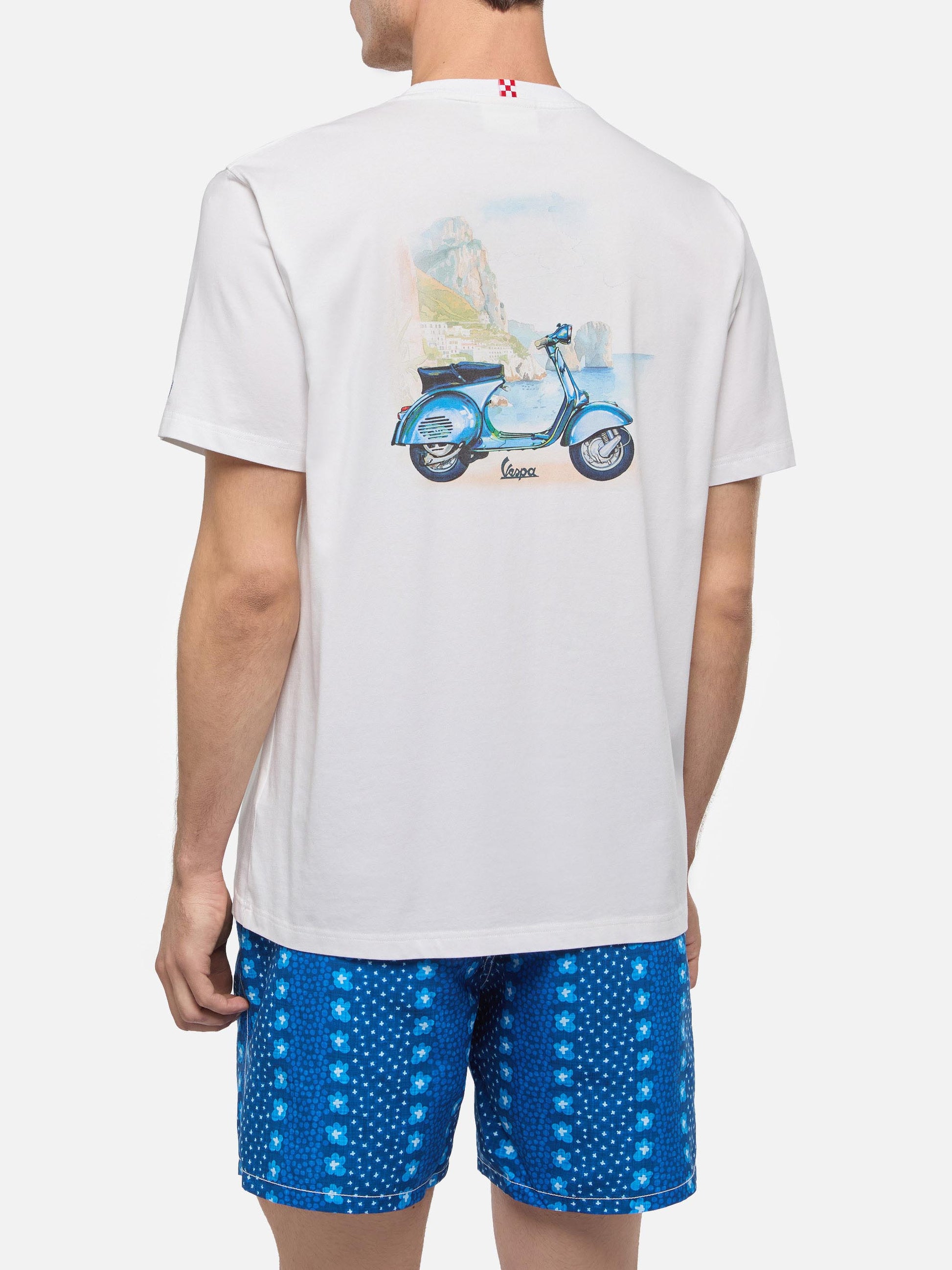 Cotton T-shirt with Vespa Special Summer print | VESPA SPECIAL EDITION - MC2 Saint Barth