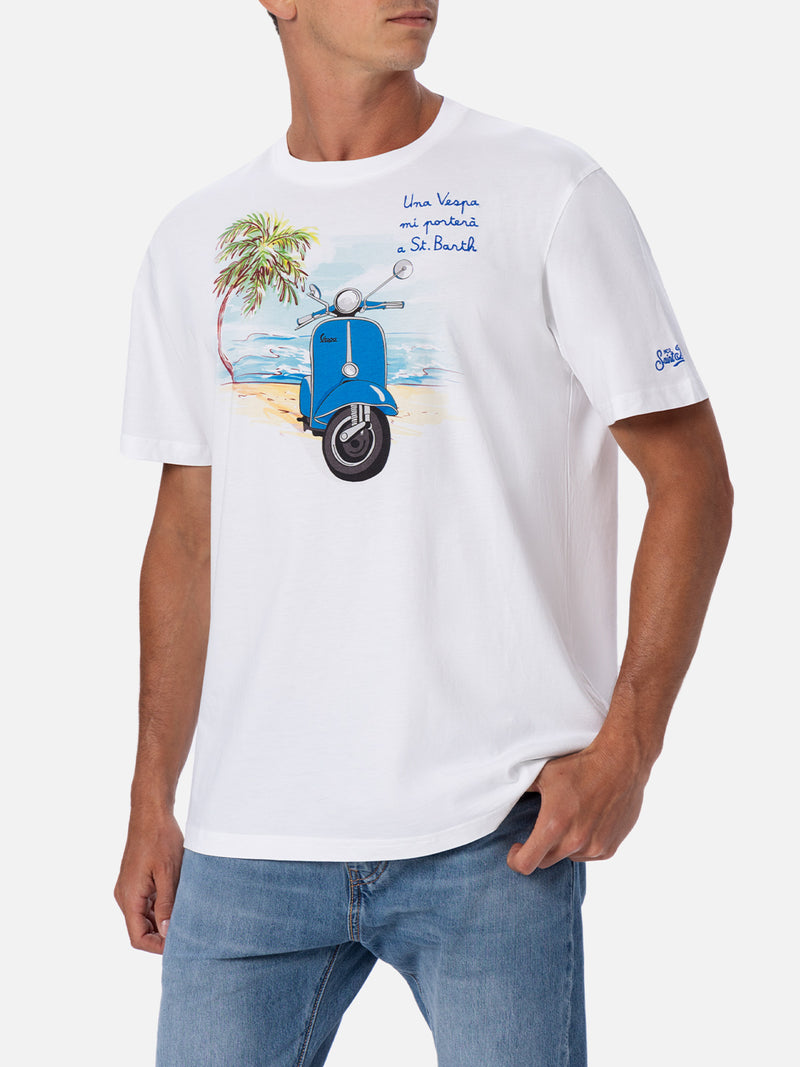 Man t-shirt with Vespa placed print and embroidery | VESPA SPECIAL EDITION