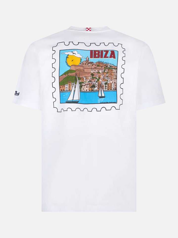 T-shirt con stampa cartolina Ibiza bianco | Special Edition
