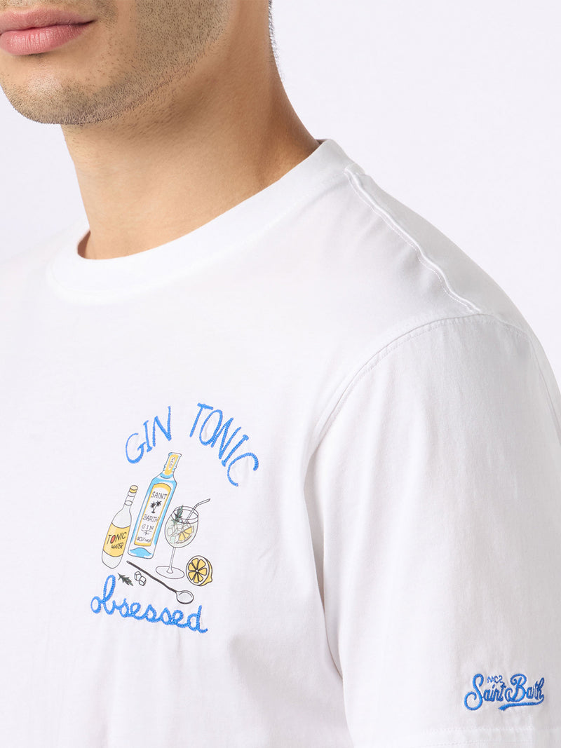 Maglietta Saint Barth Gin Tonic T-SHIRT UOMO BLU GIN TONIC