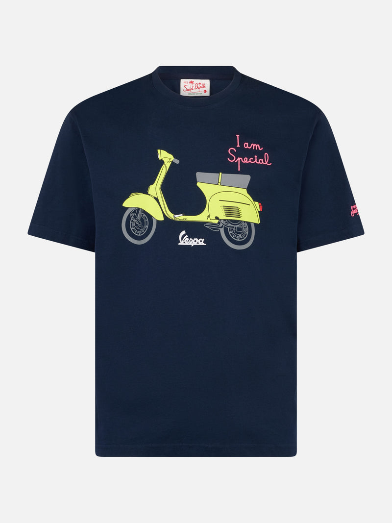 T-shirt da uomo in cotone con stampa e ricamo Vespa | VESPA SPECIAL EDITION