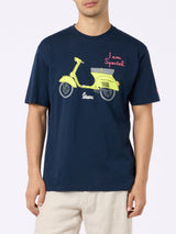 T-shirt da uomo in cotone con stampa e ricamo Vespa | VESPA SPECIAL EDITION