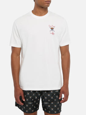 T-shirt Man in cotone con ricamo One Piece in St. Barth | ONE PIECE SPECIAL EDITION