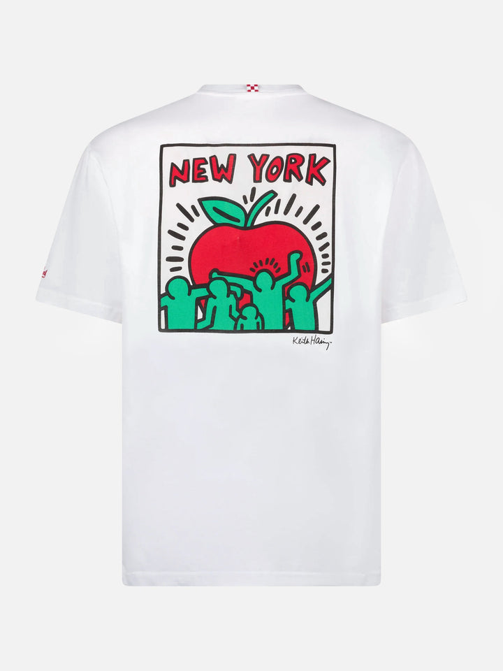 T-shirt Keith Haring People con stampa fronte e retro bianco | Special Edition