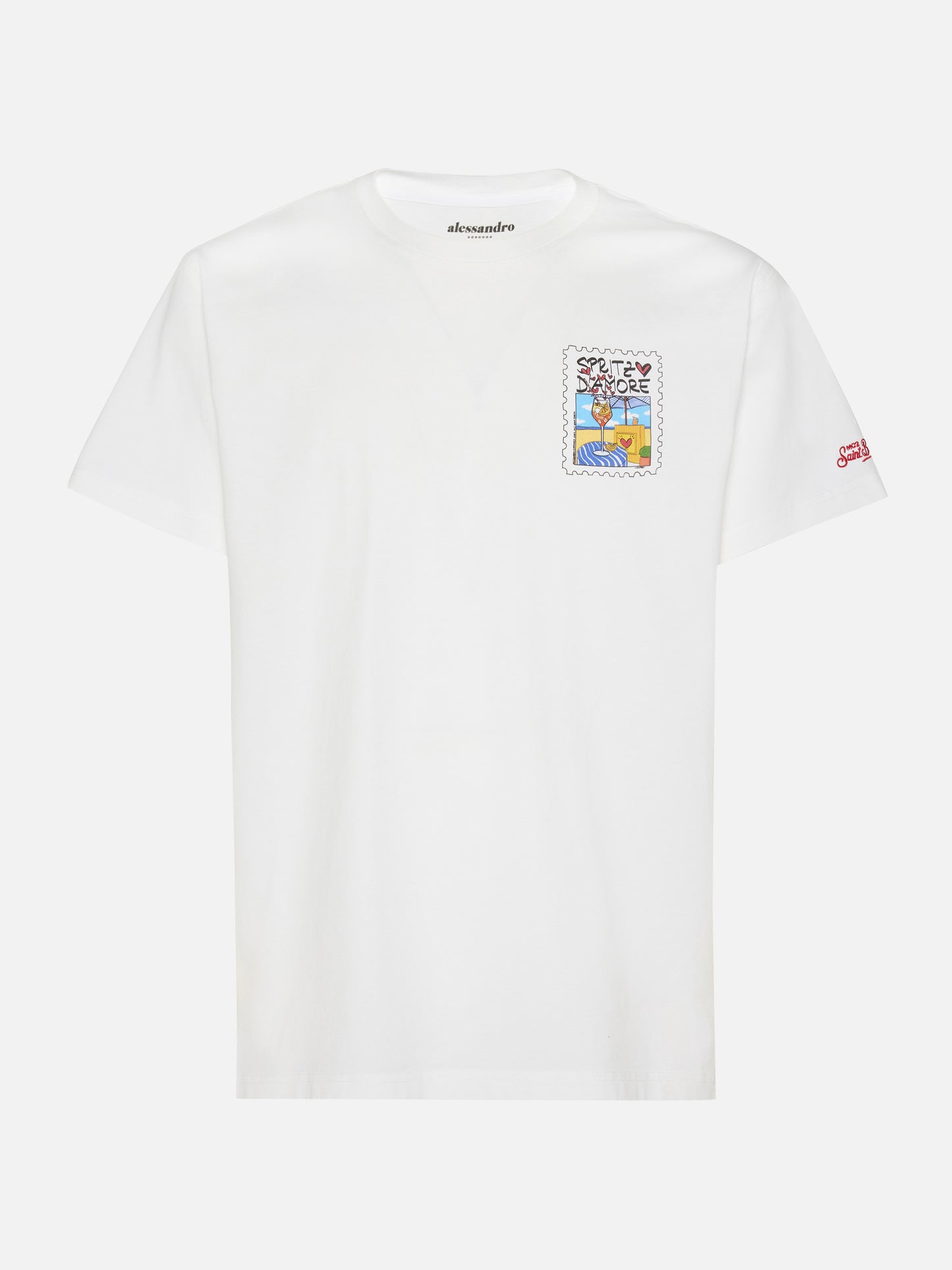 Cotton T-shirt with Spritz d'Amore print |ALESSANDRO ENRIQUEZ SPECIAL EDITION