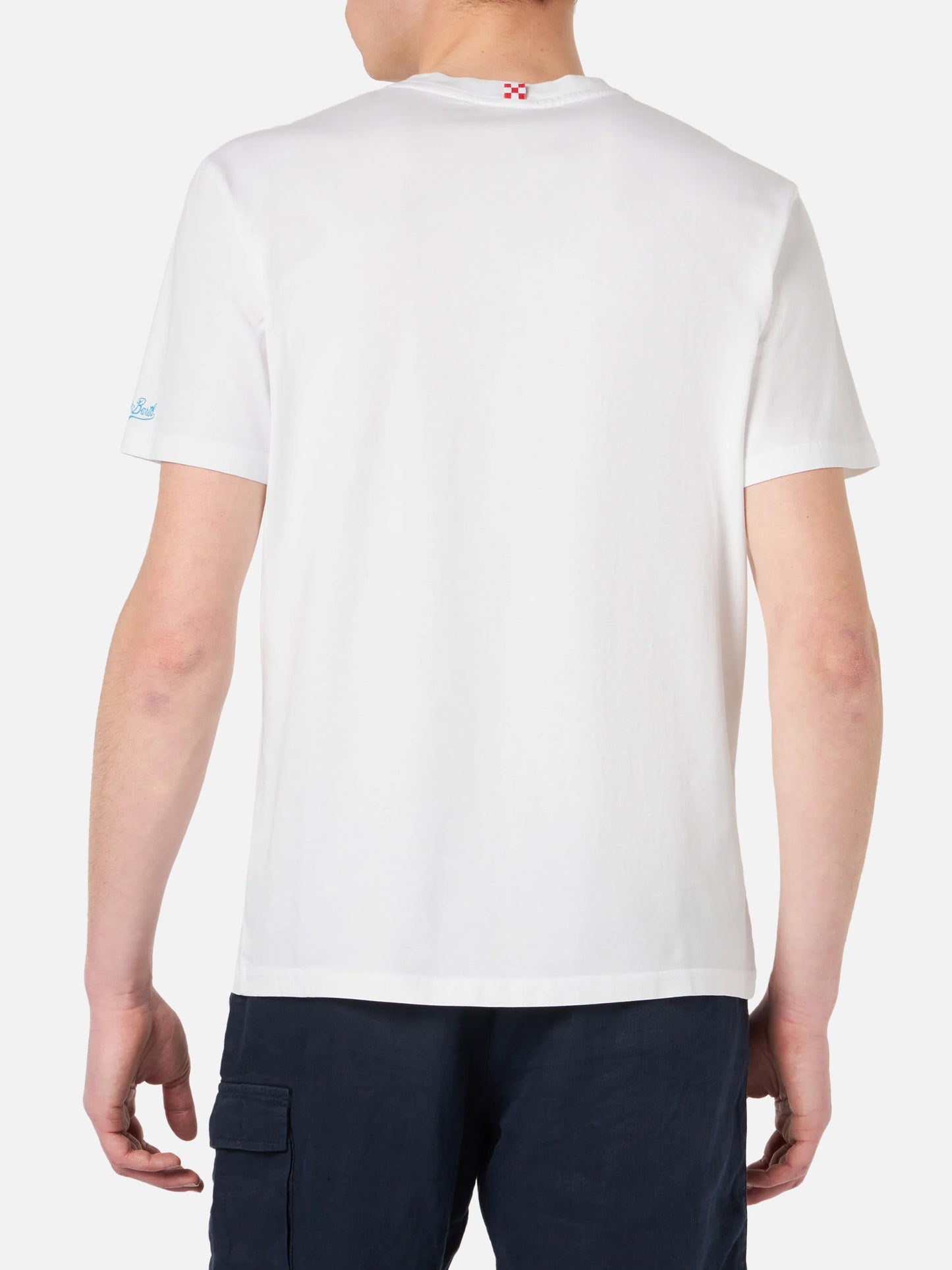 Cotton T-shirt with Lodola car print | MARCO LODOLA SPECIAL EDITION