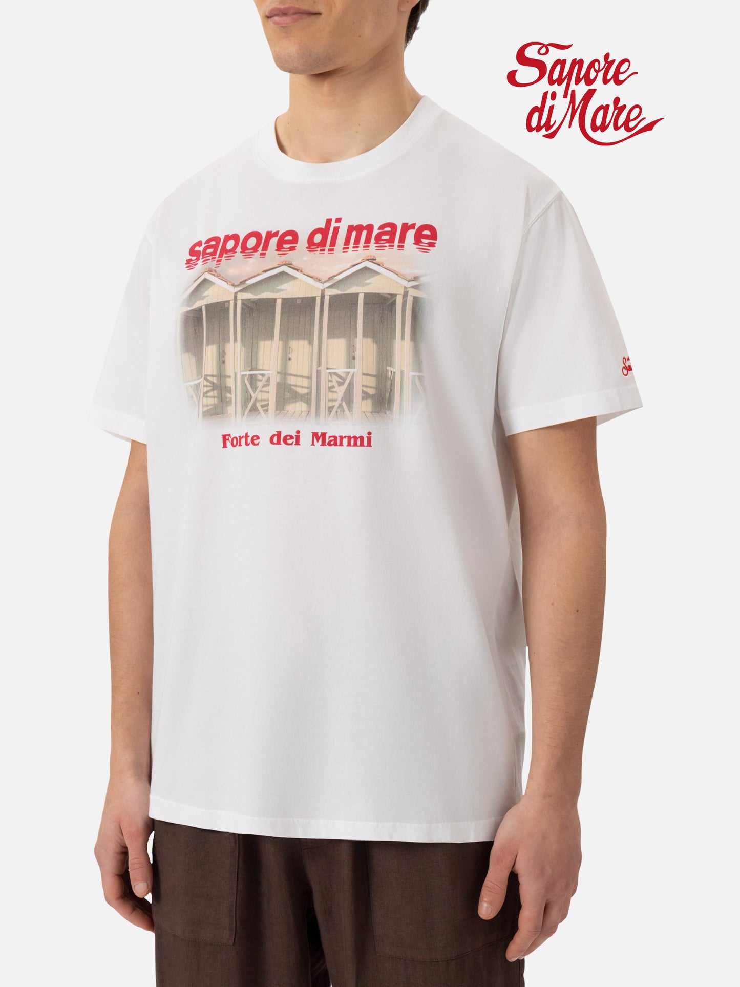 Cotton T-shirt with Forte dei Marmi 83 print |SAPORE DI MARE SPECIAL EDITION