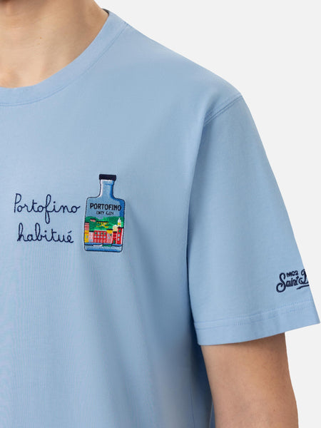 Tシャツ・カットソー MC2 SAINT BARTH Portofino organic cotton t-shirt Blu T-Shirt Portofino Blu