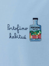 T-shirt Man in cotone con ricamo "Aperitivo a Portofino" | PORTOFINO DRY GIN SPECIAL EDITION