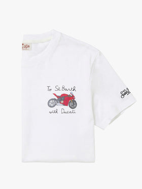 T-shirt avec broderie To St. Barth avec Ducati | Édition Spéciale 