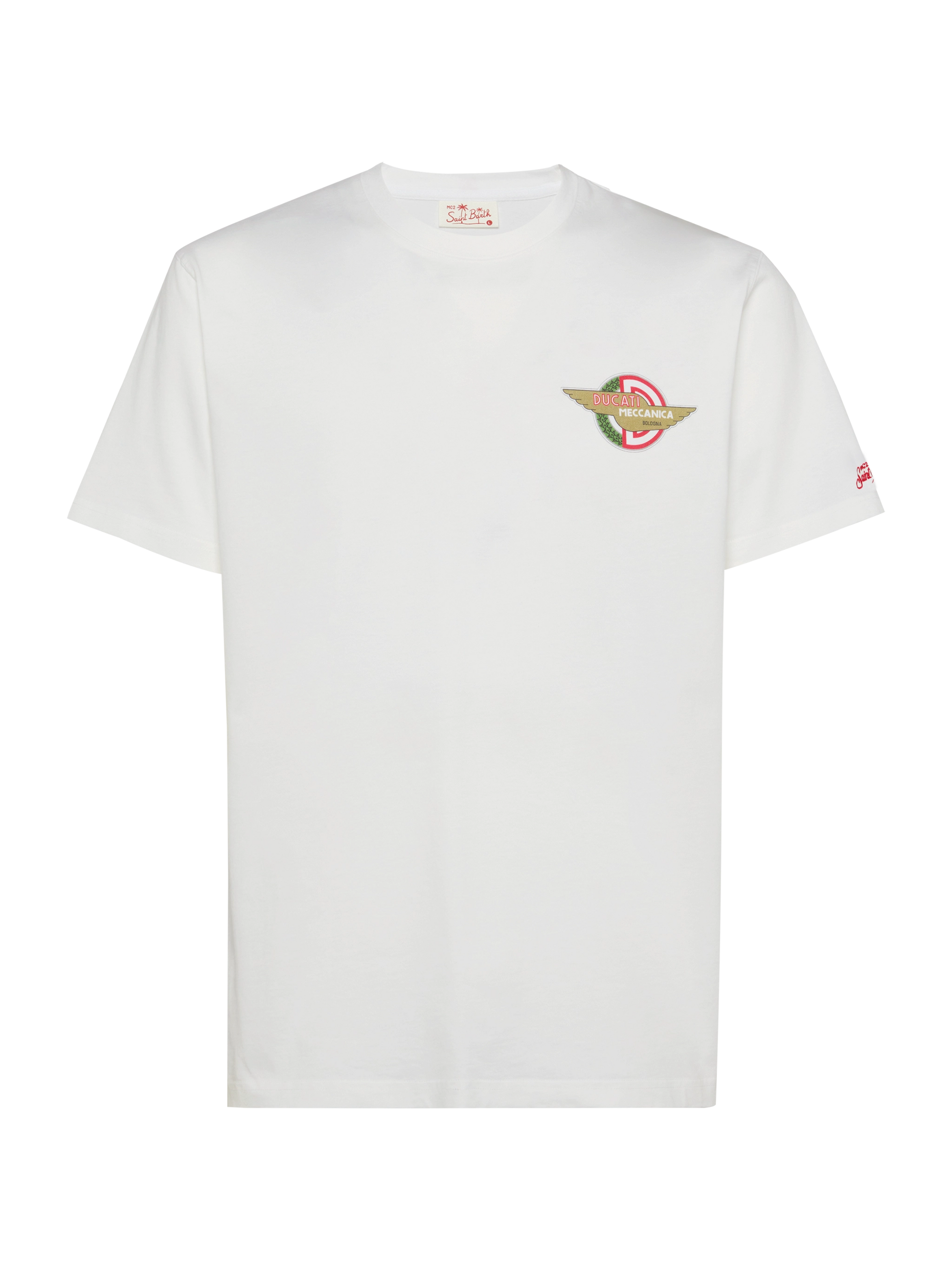 Cotton T-shirt with Ducati Meccanica logo print | DUCATI MOTORS® SPECIAL EDITION - MC2 Saint Barth