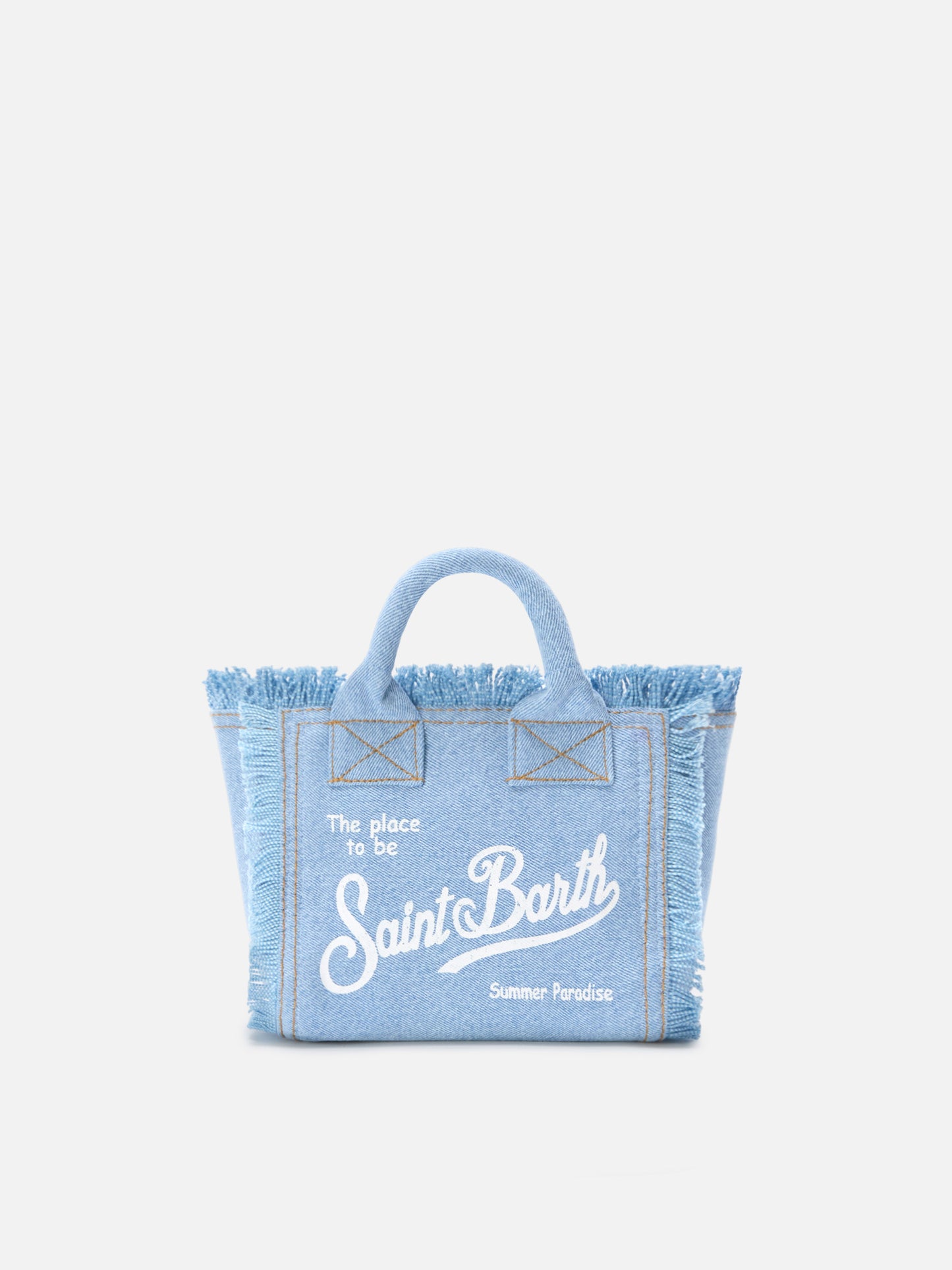 Light wash denim Vanity mini bag