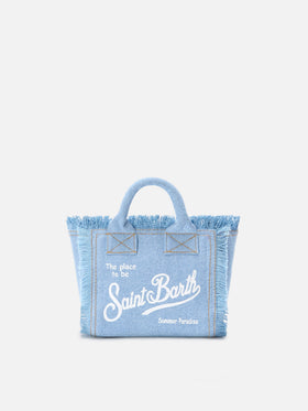 Light wash denim Vanity mini bag