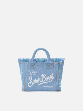 Light wash denim Vanity mini bag