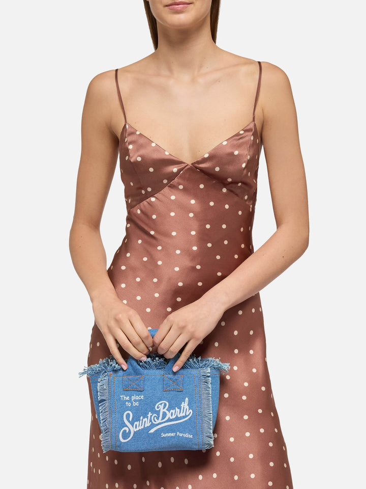 Borsa Mini Vanity in denim