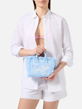 Terry effect Vanity mini bag with raised shell detail