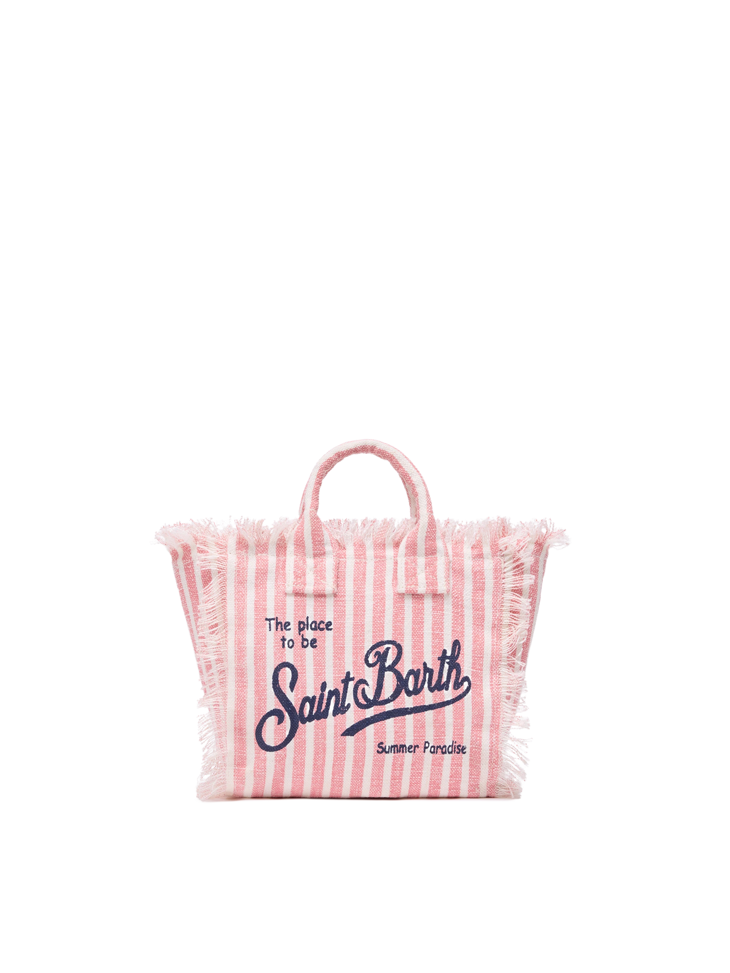 Mini Vanity Linen bag  with striped print
