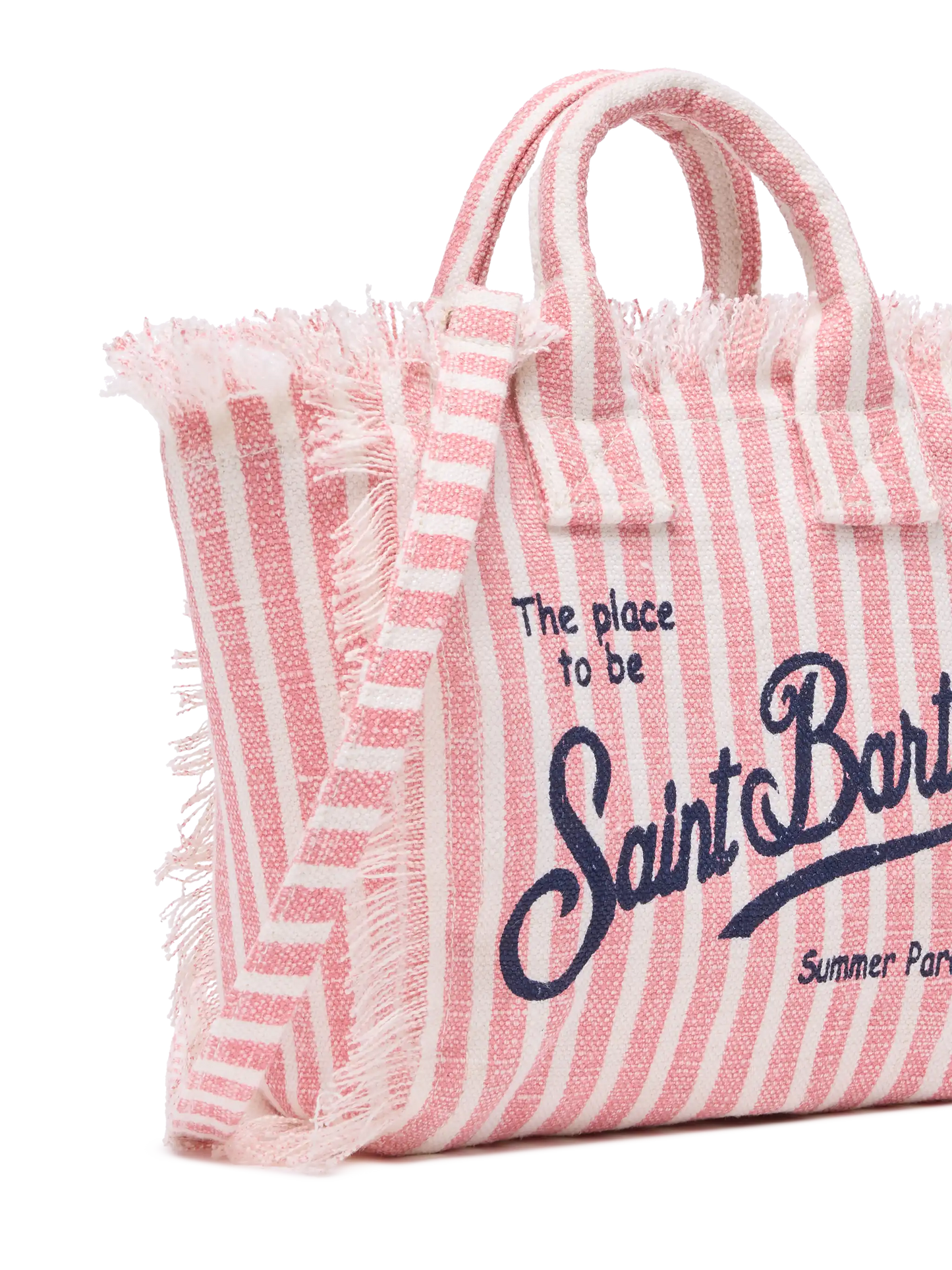 Mini Vanity Linen bag  with striped print