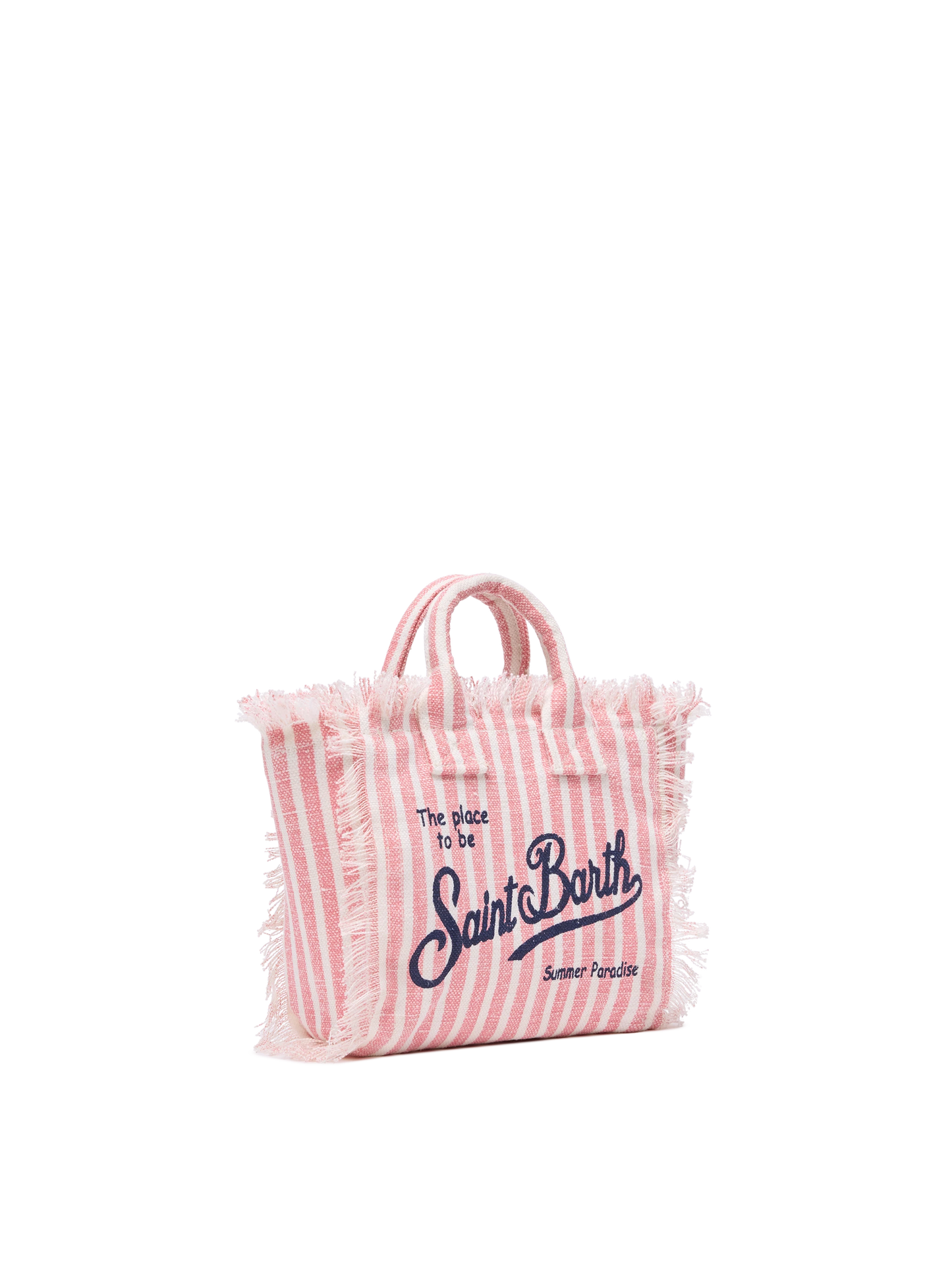 Mini Vanity Linen bag  with striped print