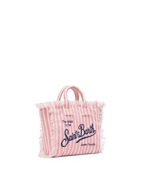 Mini Vanity Linen bag  with striped print