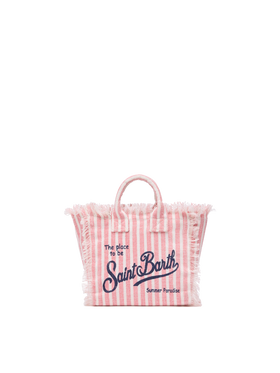Mini Vanity Linen bag  with striped print