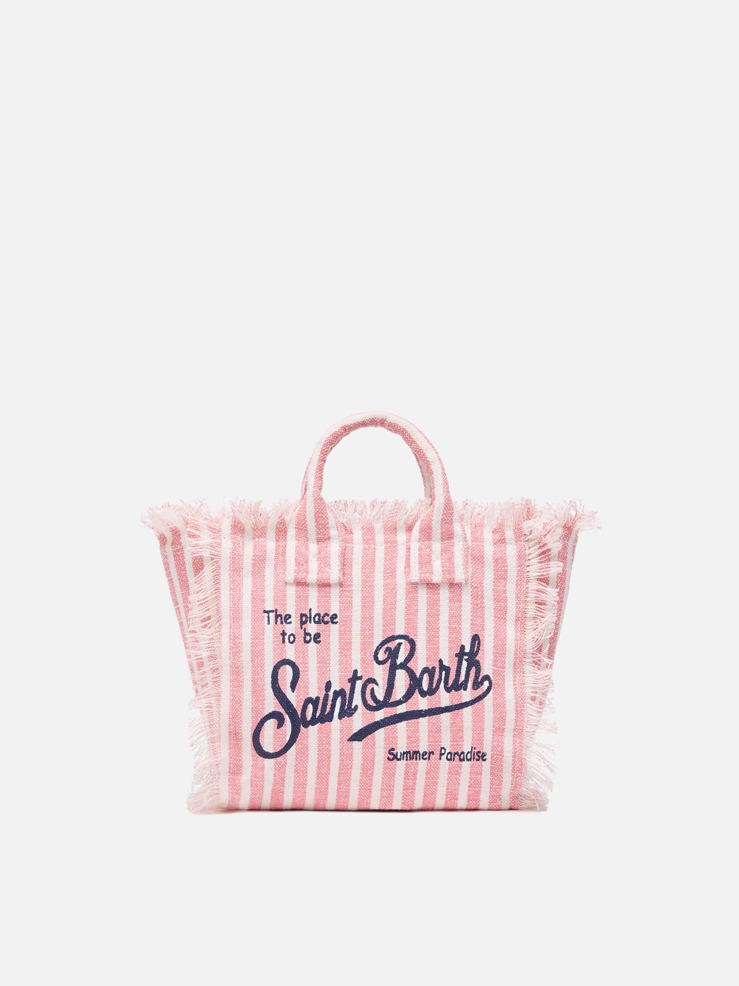 Mini Vanity Linen bag  with striped print