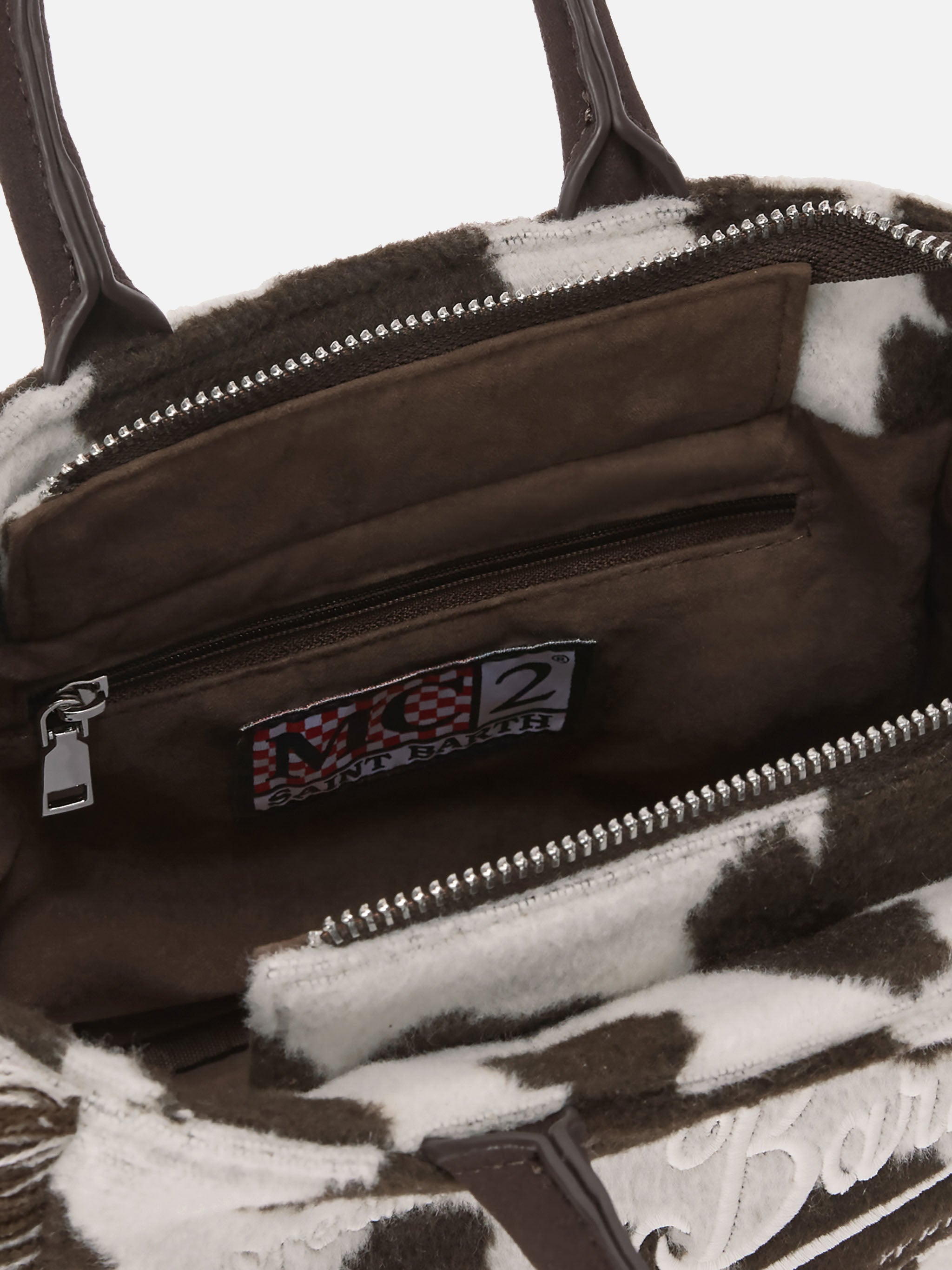 Vanity Mini Felt cow print bag – MC2 Saint Barth