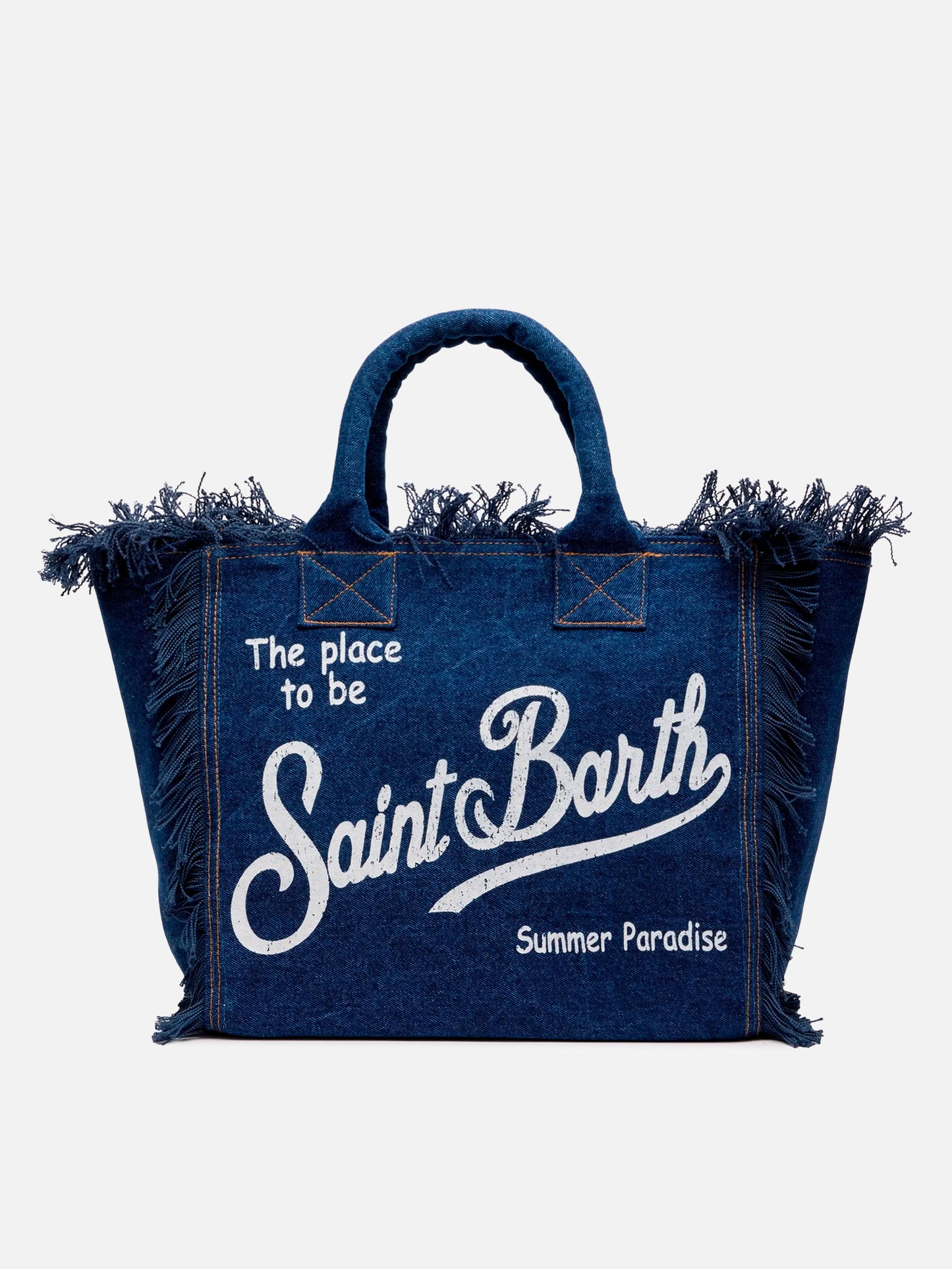 Borsa a spalla Vanity in tessuto denim scuro