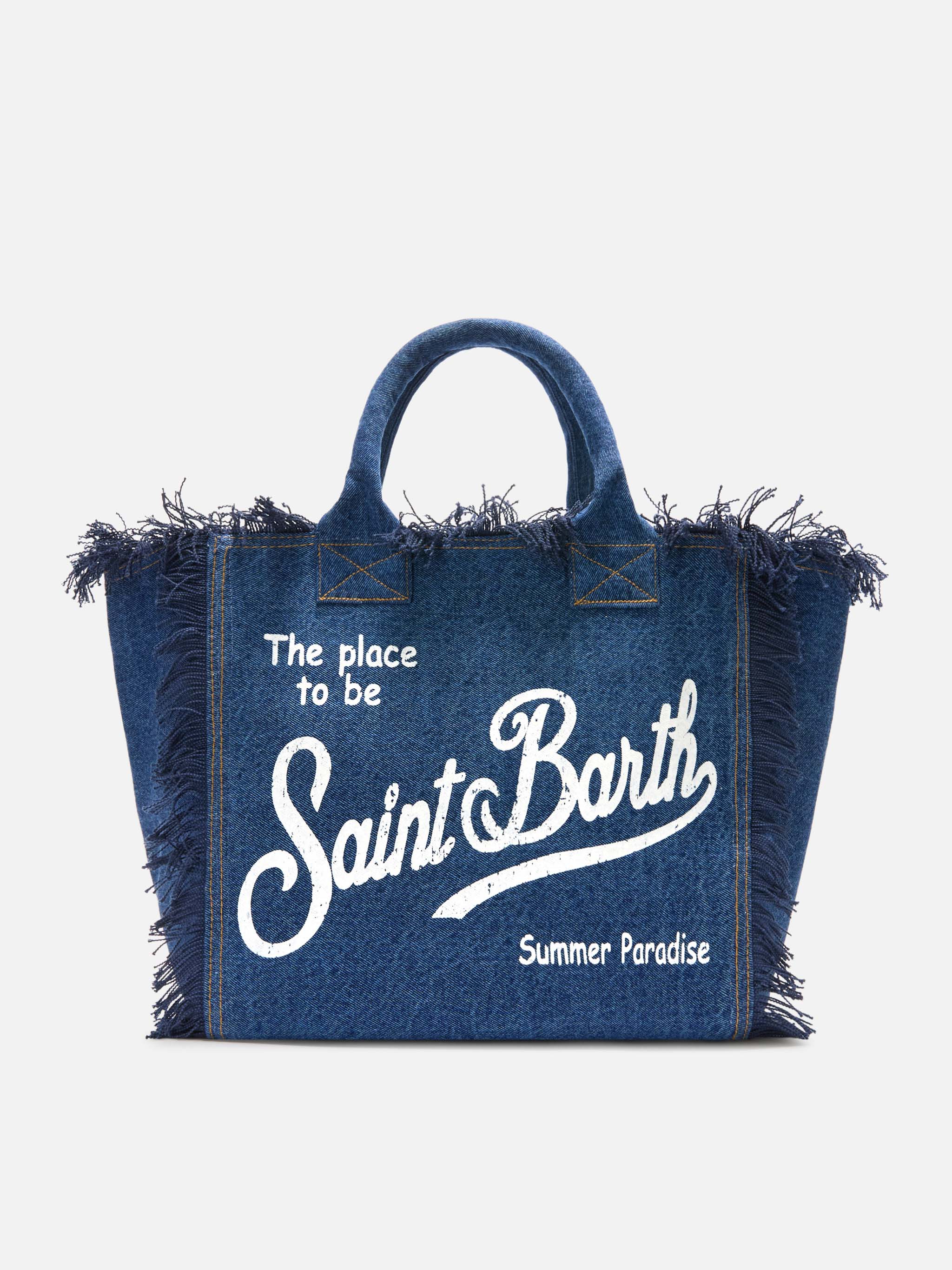 Dark wash denim Vanity regular bag – MC2 Saint Barth