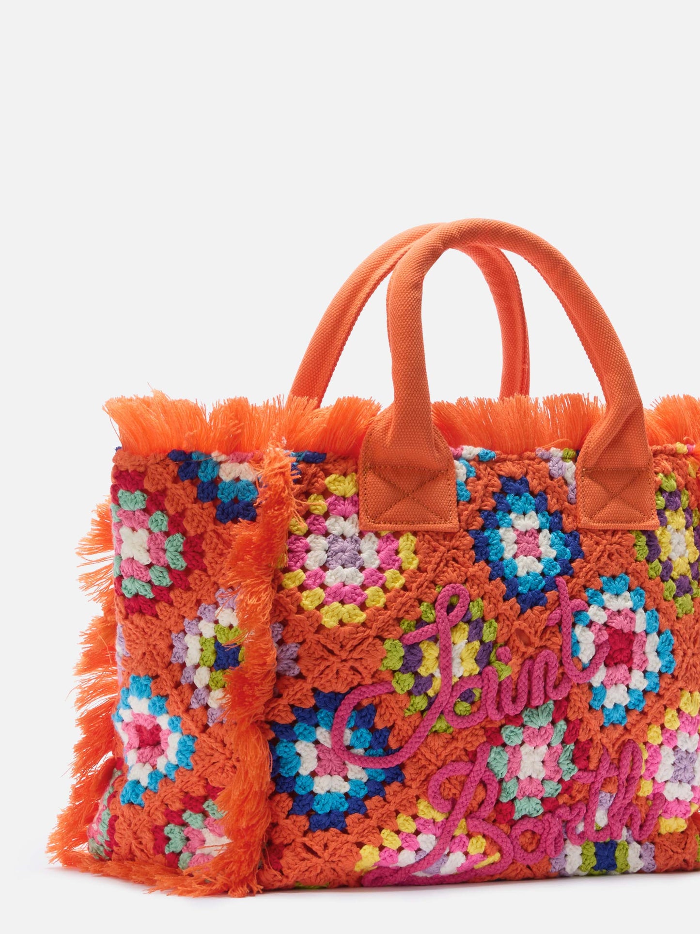 Vanity crochet shoulder bag with pattern