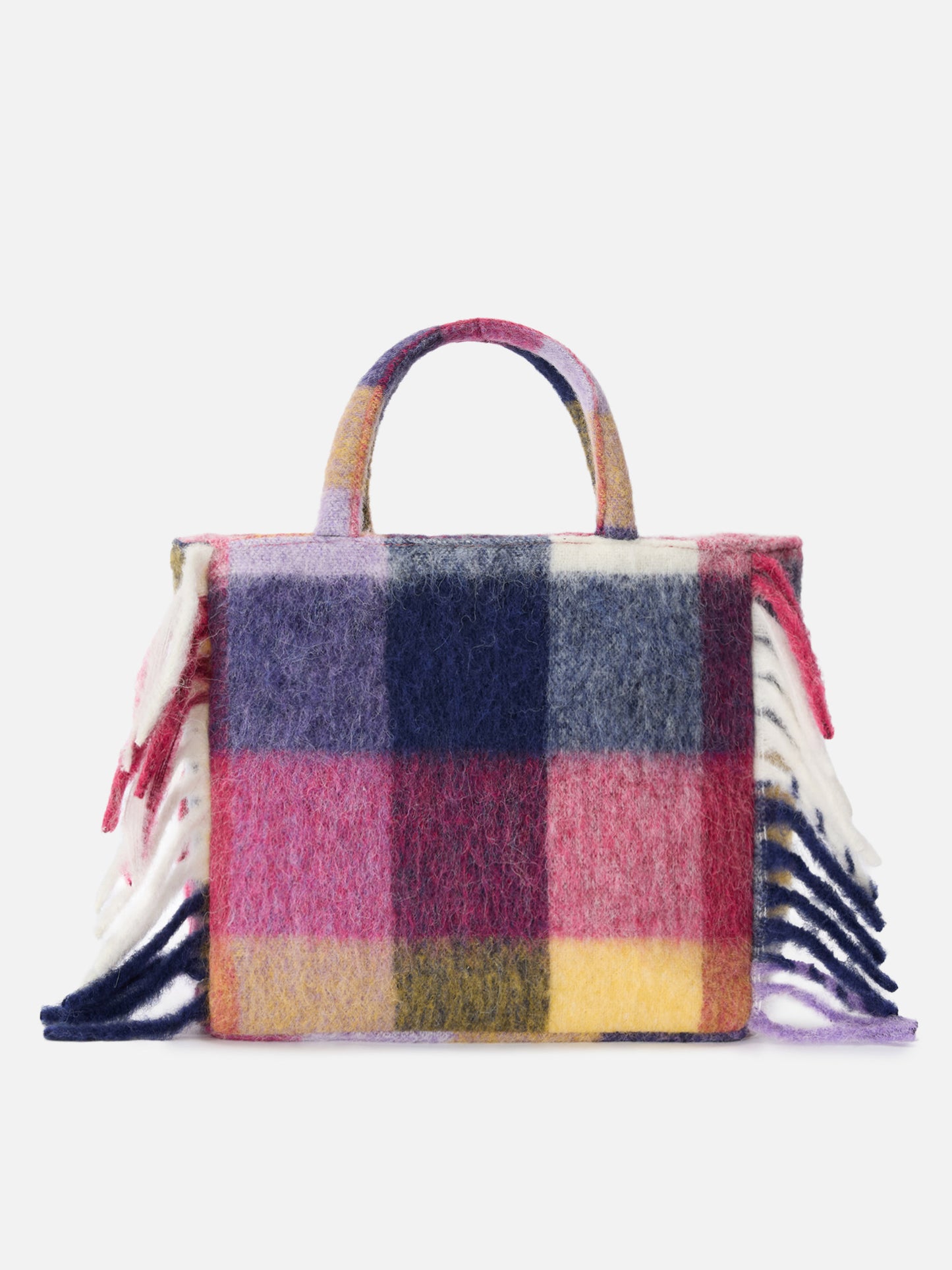 Borsa a spalla Vanity Blanket con stampa a quadri