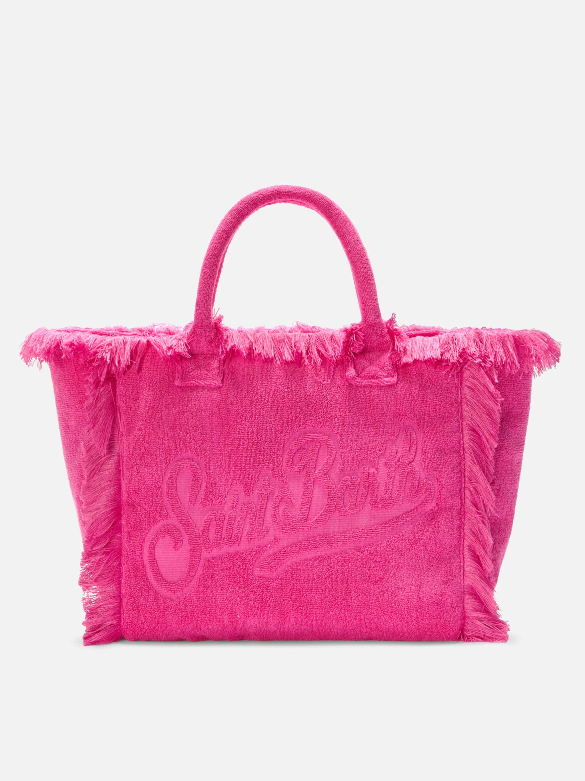 Fuchsia solid color terry effect Vanity regular bag – MC2 Saint Barth