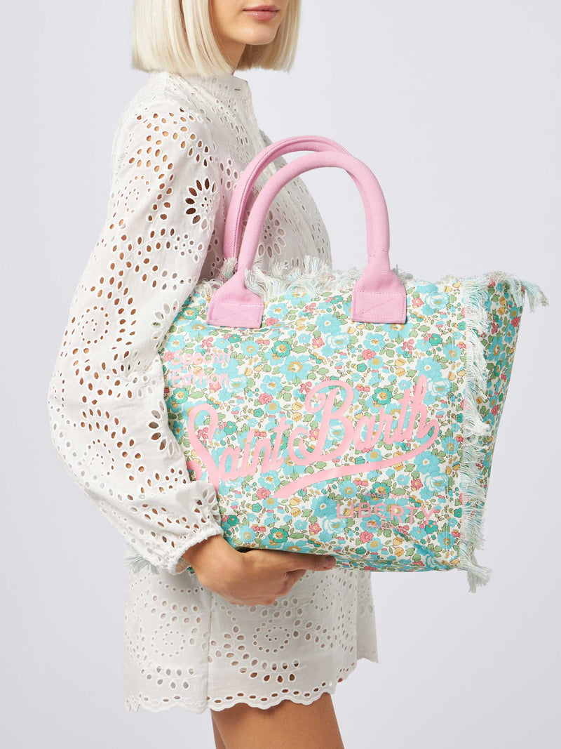 Borsa tote Vanity Liberty in tela di cotone Betsy | REALIZZATA CON TESSUTO LIBERTY