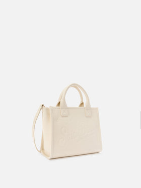 Ivory pebbled leather Vanity medium bag