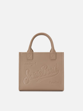 Beige pebbled leather Vanity medium bag