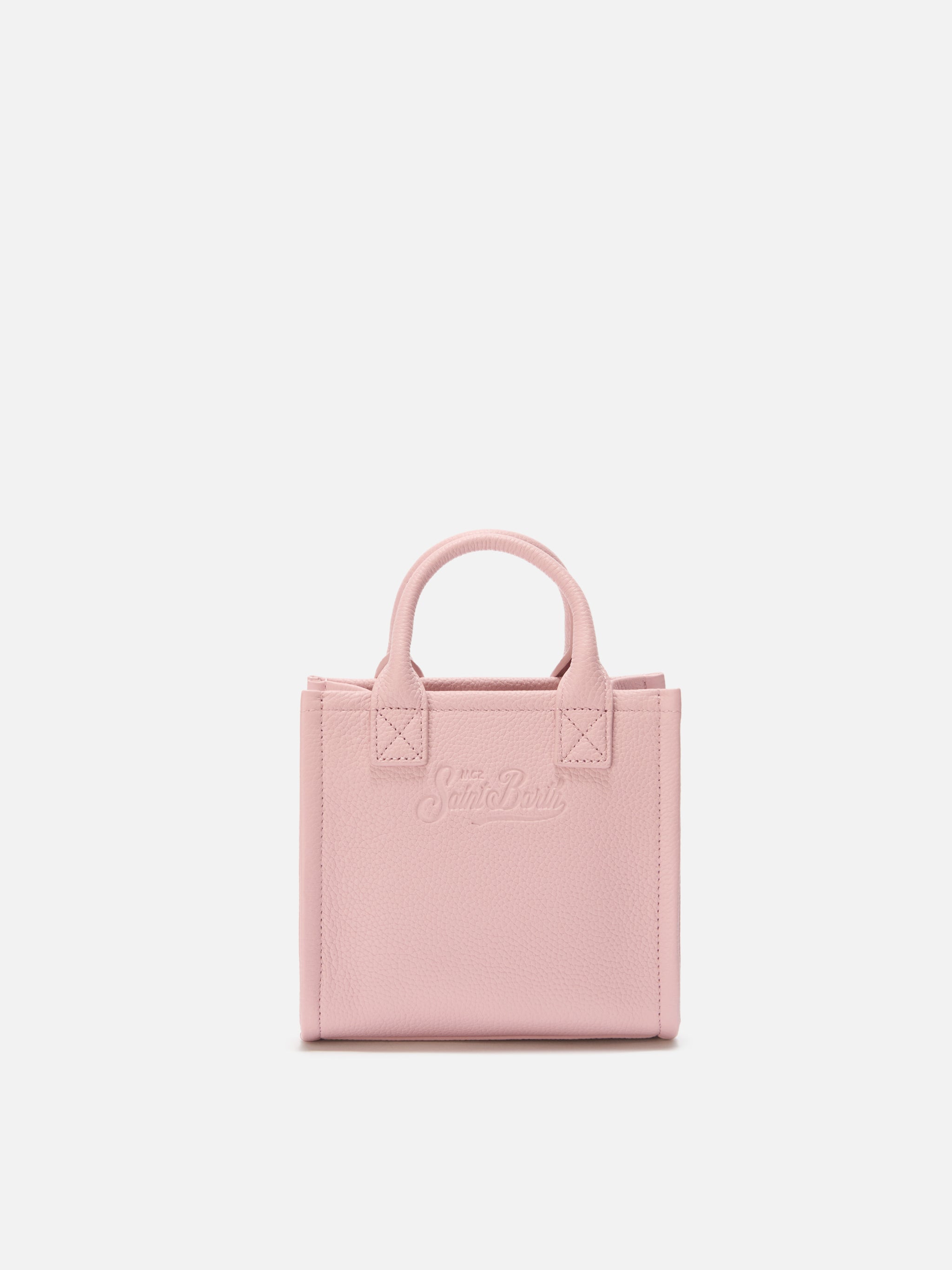 Vanity Bag Mini Shoulder Bag in pink hammered leather – MC2 Saint
