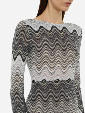 Venere Maxikleid aus Raschelstrick