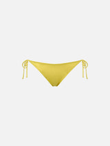 Woman pale yellow classic swim briefs Virgo