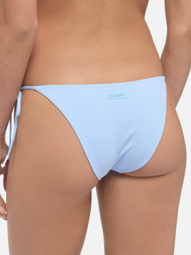 Virgo light blue classic swim briefs - May light blue scoop bralette top - MC2 Saint Barth