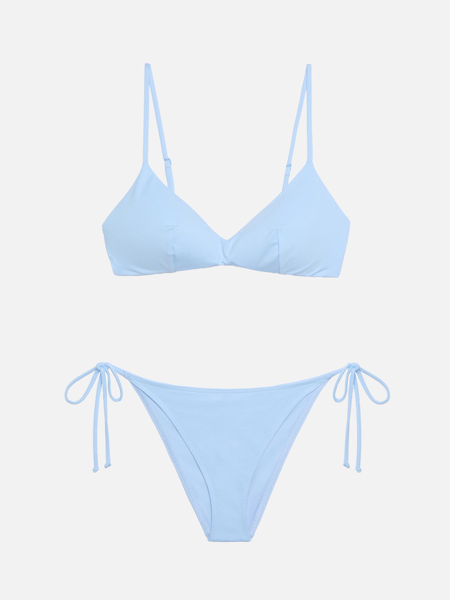 Virgo slip mare classico azzurro - Top bralette scollato May azzurro