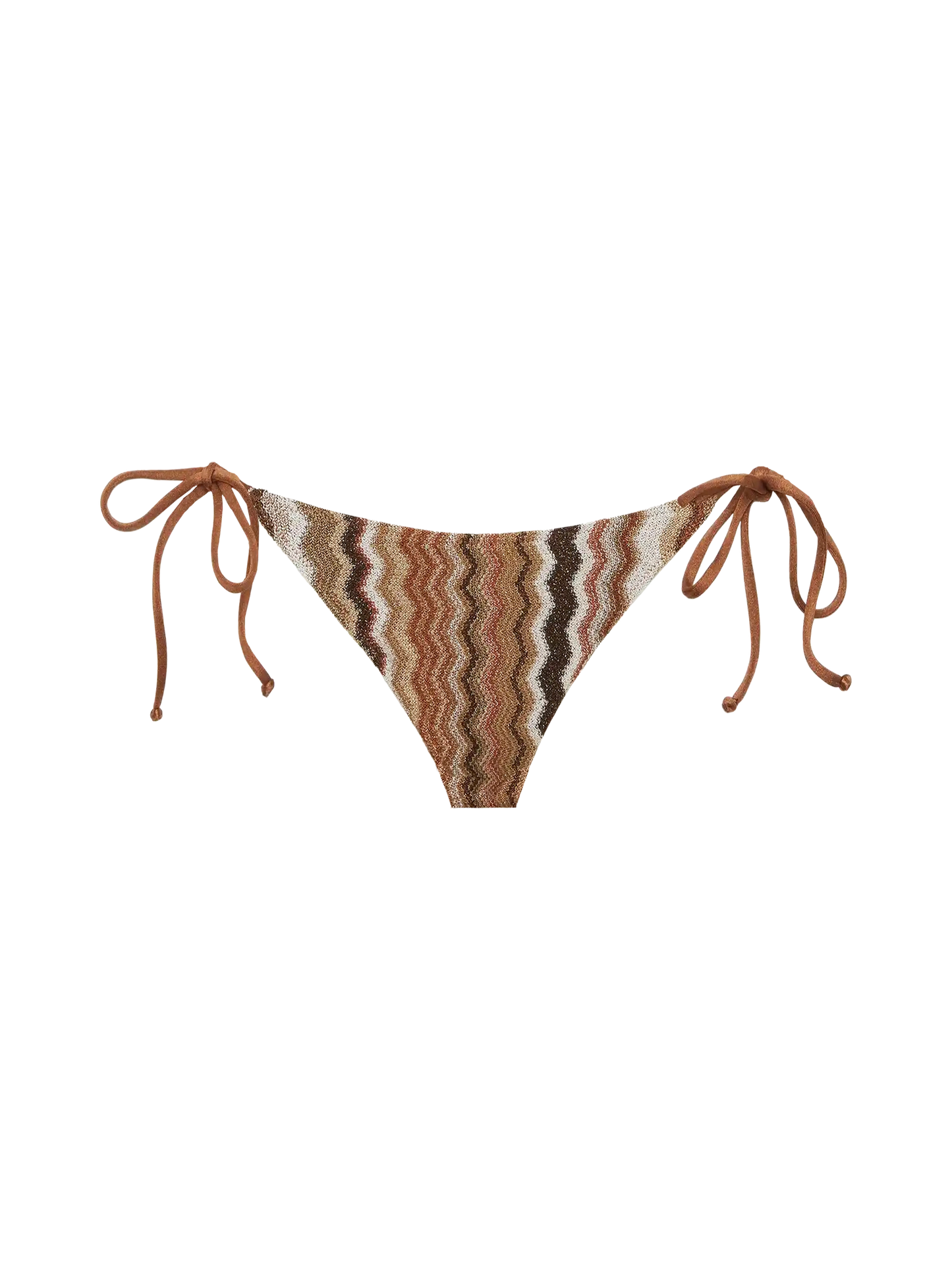 Virgo raschel knit classic swim briefs with wave pattern