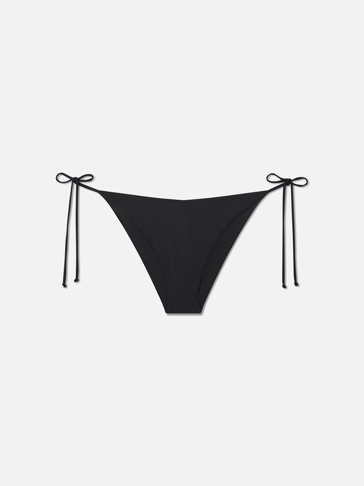 Slip bikini Virgo con strass neri