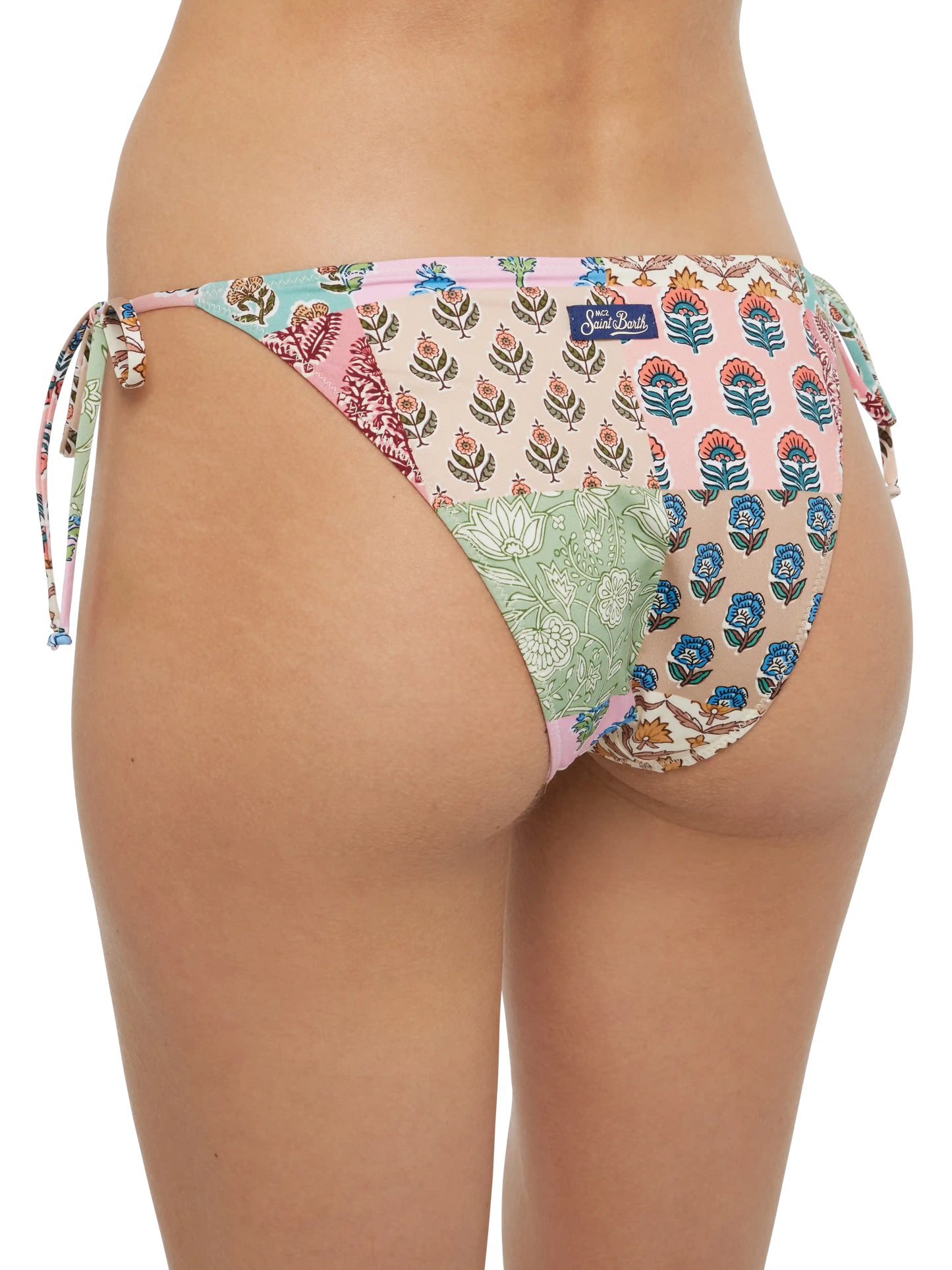Virgo classic swim briefs with floral patch print